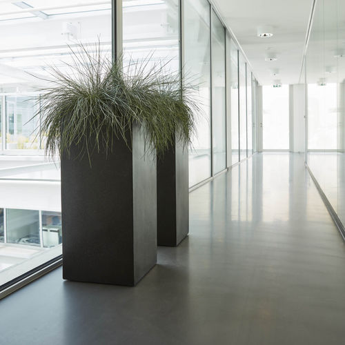 Kunststoff-Pflanzgefäß - LUX : TERRAZZO - Capi - konisch / quadratisch