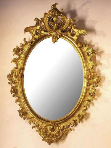 Wandmontierter Spiegel - NO. ST2272 - Overmantels - Stil / oval / Metall