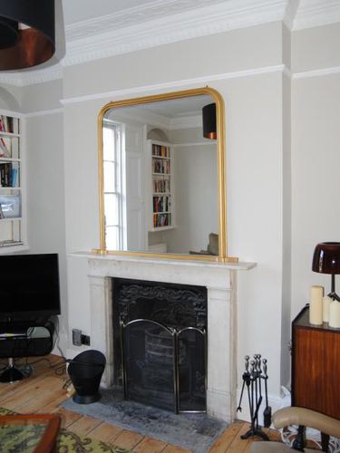 Wandmontierter Spiegel - NO. 50 - Overmantels - Louis-Philippe-Stil / rechteckig / silberfarben