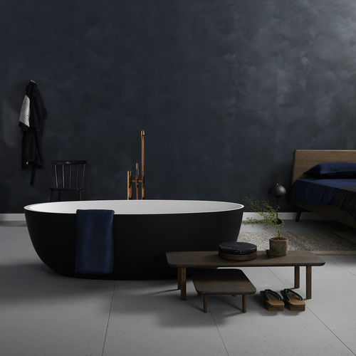 Ovale Badewanne - LOOP - NotOnlyWhite - freistehend / Mineralwerkstoff / weiß