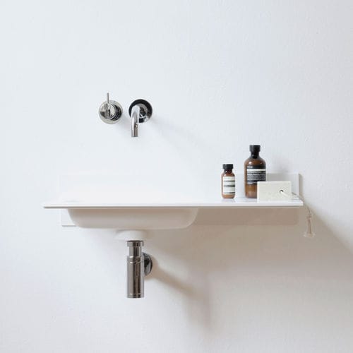 Wand-Handwaschbecken - BLEND - NotOnlyWhite - rechteckig / Mineralwerkstoff