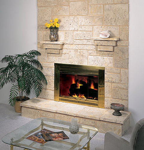 Betonverblender - CORAL STONE - shaw brick - Innenbereich / texturiert / Steinoptik