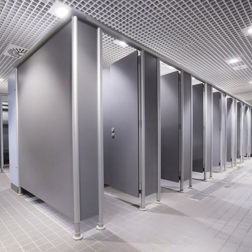 Laminat-Sanitärkabine - MARATHON CLASSIC - Prospec - für Toiletten / für öffentliche Einrichtungen