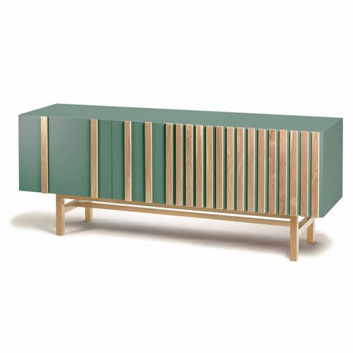 Modernes Sideboard - GO - Mambo Unlimited Ideas - Eiche / lackiertes MDF / Sperrholz