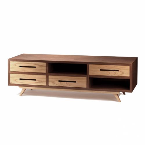 Modernes Fernseh-Sideboard - SPACE - Mambo Unlimited Ideas - lackiertes MDF / Sperrholz / nicht angegeben
