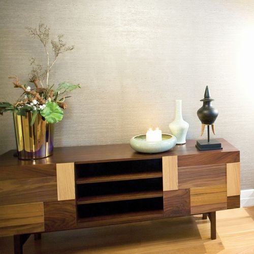 Modernes Sideboard - FORM - Mambo Unlimited Ideas - Nussbaum / lackiertes MDF / Sperrholz