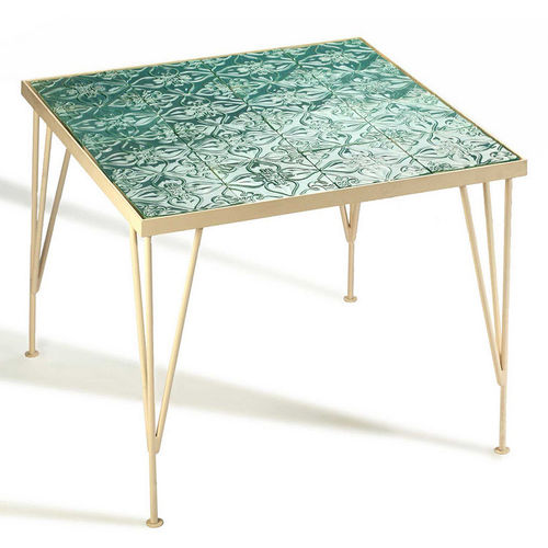 Moderner Beistelltisch - CALDAS - Mambo Unlimited Ideas - Holz / Keramik / lackiertes Metall