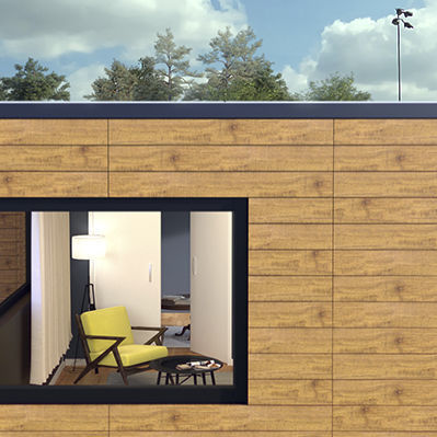 Steinoptik-Dekorlaminat - CLADDING - Greenlam Europe - einfarbig / gebürstet / Mattfinish