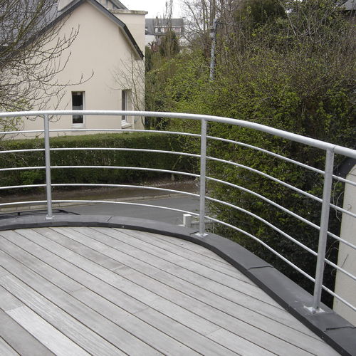 Metallgeländer - CAEN - ESCALIER DESIGN 14 - Kabel / Maschendraht / für Außenbereich