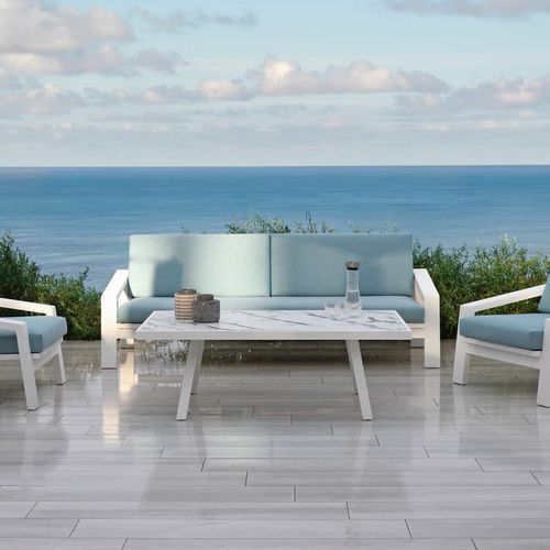 Modernes Sofa - PULVIS - 10Deka - für Außenbereich / Stoff / Kunstleder