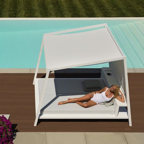 Garten-Bett / Himmel - PULVIS - 10Deka - Doppelbett / modern / Kopfteil