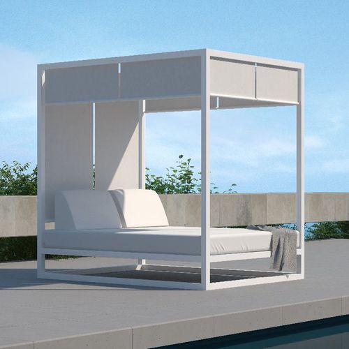 Garten-Bett / Himmel - MILOS - 10Deka - Doppelbett / modern / Textilene
