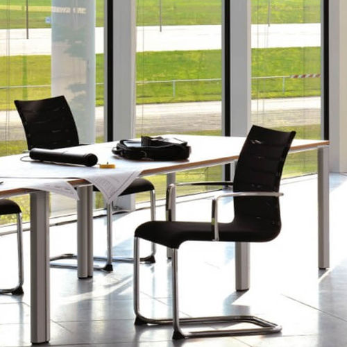 Moderner Stuhl - SENTRUM - burgessfurniture - für den Innenraum / Stahl / Leder