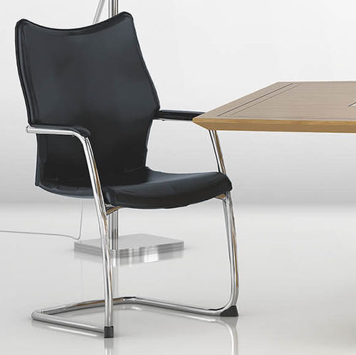 Moderner Besucherstuhl - FORUM - burgessfurniture - für den Innenraum / Stahl / Netz
