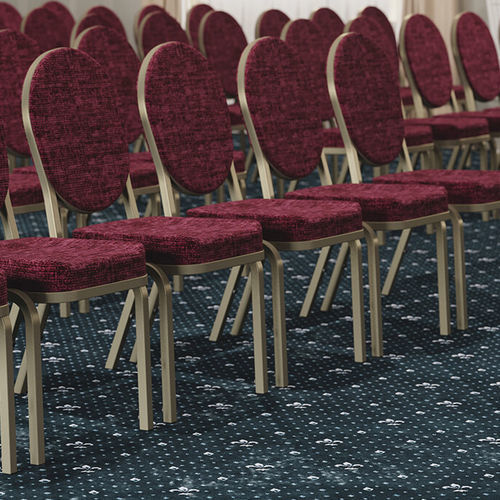 Moderner Stuhl - ADAMAS - burgessfurniture - für den Innenraum / Stoff / Gestell aus Metall