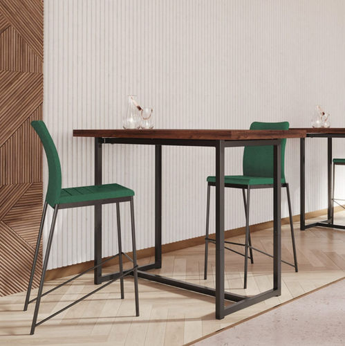 Moderner Tisch - TRANS-POSE® - burgessfurniture - Holz / Gestell aus Metall / rechteckig