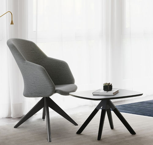 Moderner Sessel - JUNEA® - burgessfurniture - Leder / Stoff / Metall