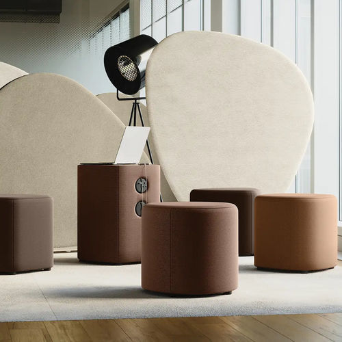 Modernes Sitzkissen - SMARTROCKS® - burgessfurniture - Stoff / rund / dreieckig