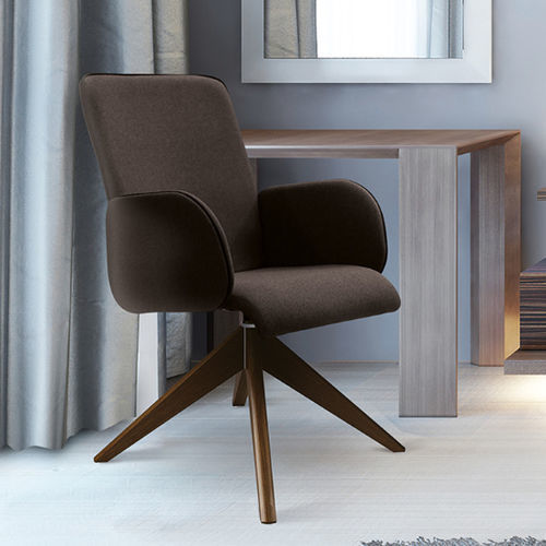 Moderner Sessel - CASUELLE® - burgessfurniture - Stoff / Metall / Holz