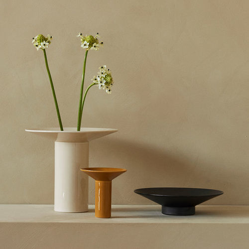 Moderne Vase - HANA - AUDO - Keramik / Sandstein / Tisch