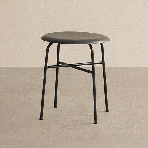Moderner Hocker - AFTEROOM - AUDO - Sperrholz / Gestell aus pulverbeschichtetem Stahl / Polster