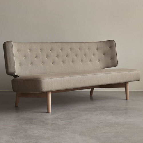 Modernes Sofa - RADIOHUS - AUDO - Stoff / grau / braun