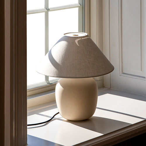 Tischlampe - TORSO - AUDO - Messing / Stahl / Textil