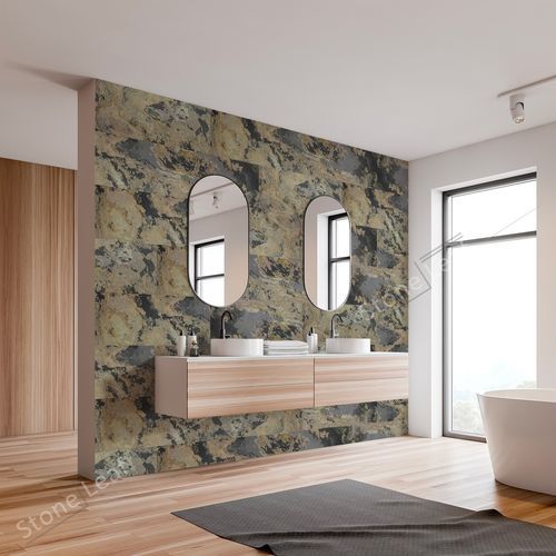 Natursteindekorplatte - MOSCOU  - StoneLeaf - für Innenausbau / Wand / furniert