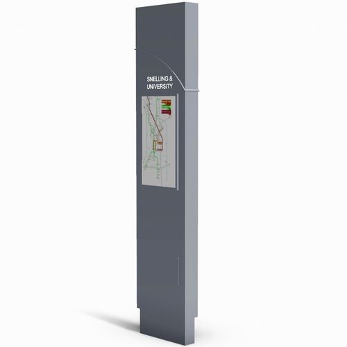 Werbestele - MISSION - Brasco International Inc. - LED / digital / für öffentliche Bereiche