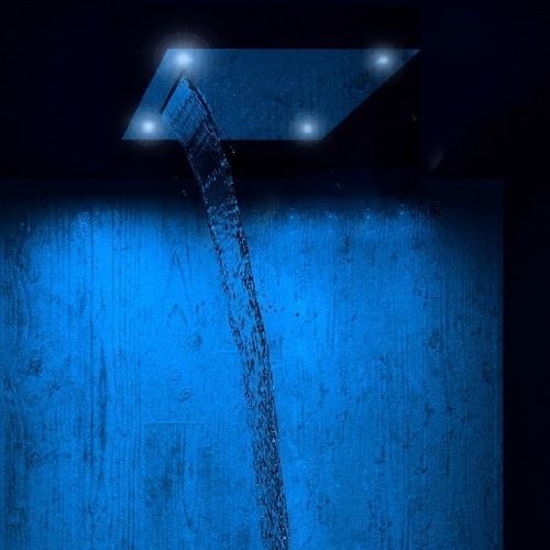 Duschkopf für Deckeneinbau - SPA 42 - Aquademy - quadratisch / Regenstrahl / Wasserfall
