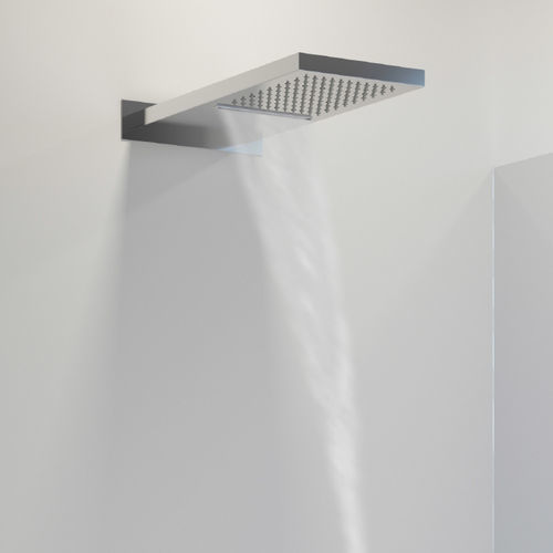 Wandmontierter Duschkopf - Aquademy - rechteckig / Regenstrahl / Wasserfall