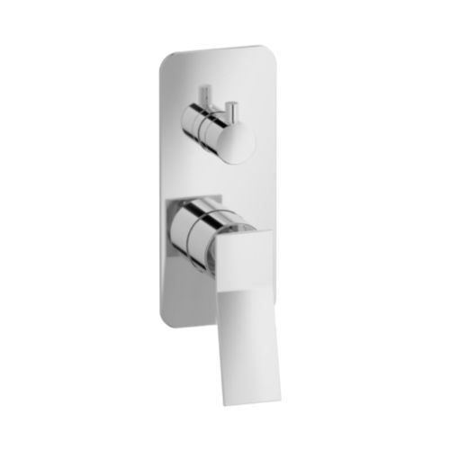 Einhebelmischer für Dusche - QUADRO 3 WAY - Aquademy - wandmontiert / verchromter Messing / für Badezimmer