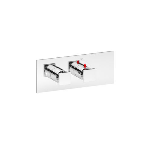Einhebelmischer für Dusche - SQUARE THERMO O1 - Aquademy - wandmontiert / thermostatisch / verchromter Messing