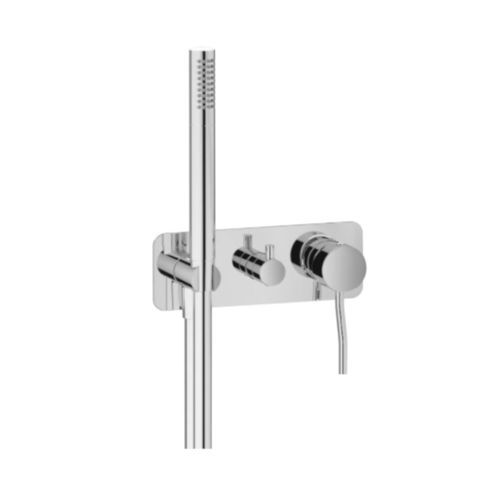 Einhebelmischer für Dusche - TONDO 3 WAY - Aquademy - wandmontiert / verchromter Messing / für Badezimmer
