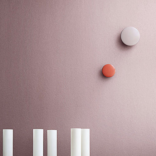 Moderne Tapete - DEEP MAUVE - Eco - einfarbig / rosa / rot