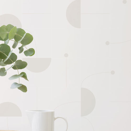Moderne Tapete - JAIME HAYON TILES GREY - Eco - Motiv / Fliesenoptik