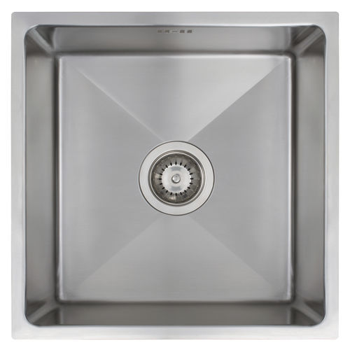 Einbeckenspüle - 4012 CUBIC - Nodor - ohne Abtropffläche / Edelstahl / einbaufähig