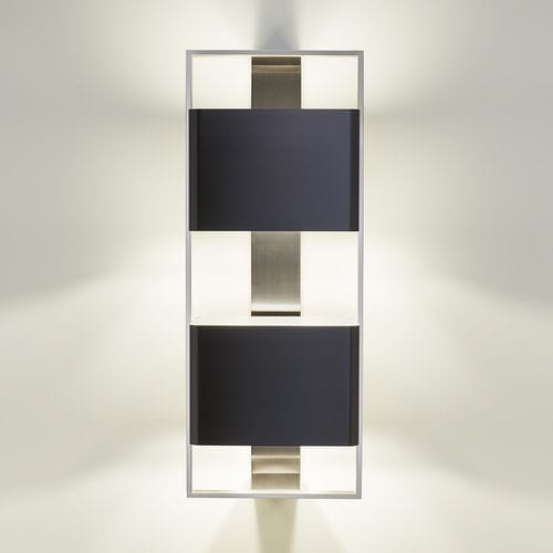 Moderne Wandleuchte - JAPONAISE DOUBLE ECRAN - Charles Paris - für den Innenraum / Metall / rechteckig