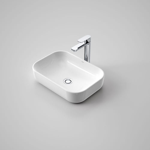 Aufsatzwaschbecken - 899000W - caroma - Keramik / rechteckig / 1-Loch