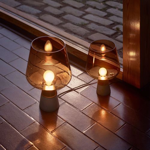 Tragbare Lampe - LEIMU: 1009438 - iittala - Glas / Beton / modern