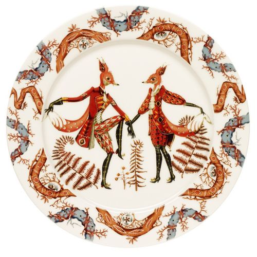 Flache-Teller - TANSSI - iittala - rund / Porzellan / für Gewerbegebrauch