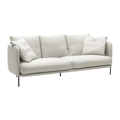 Modernes Sofa - BONNET GRAND - Adea - Stoff / Leder / mit abnehmbarem Bezug