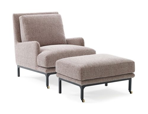 Moderner Sessel - MR. JONES  - Adea - Leder / Stoff / Metall