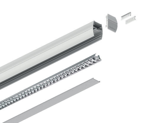 Moderne Leuchtsäule - OVO PIANTANA - PLEXIFORM - Aluminium / LED / für den Innenraum