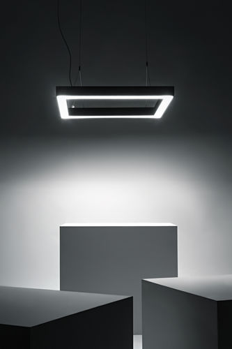 Hängeleuchte - DINAMICA Q - PLEXIFORM - LED / quadratisch / rechteckig