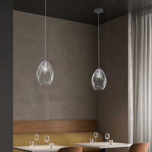 Hängelampe - MORIS  - SIKREA - Glas / modern / mit Kabel