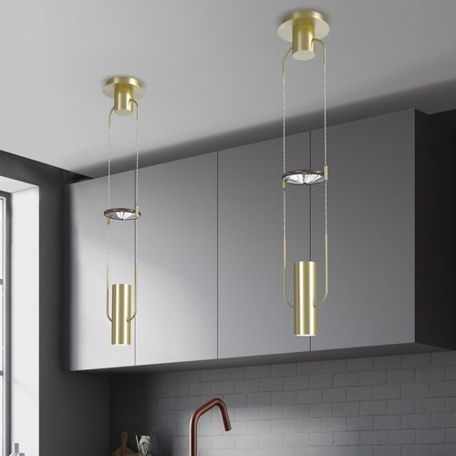 Hängelampe - BOLLA  - SIKREA - Metall / geblasenes Glas / modern