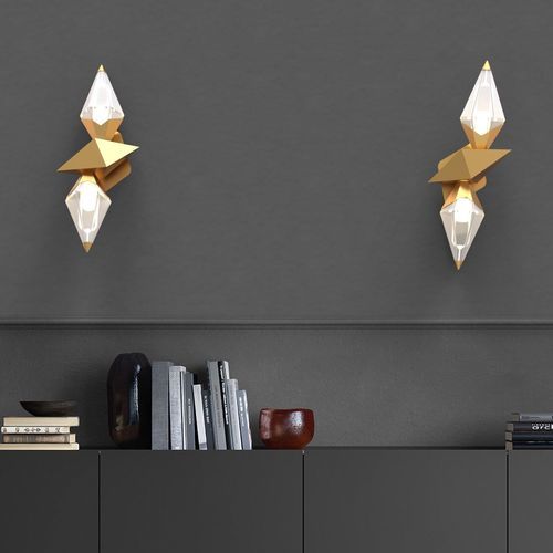 Moderne Wandleuchte - VENIER  - SIKREA - für den Innenraum / Glas / Metall