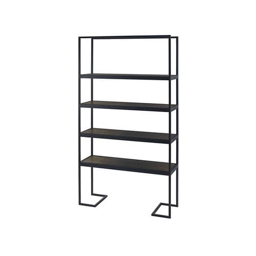 Hohes Regal - STRAIGHT UP - Baker Furniture Co. - modern / Nussbaum / Metall