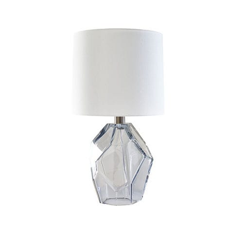 Tischlampe - GEMSTONE - Baker Furniture Co. - Messing / Muranoglas / Stoff